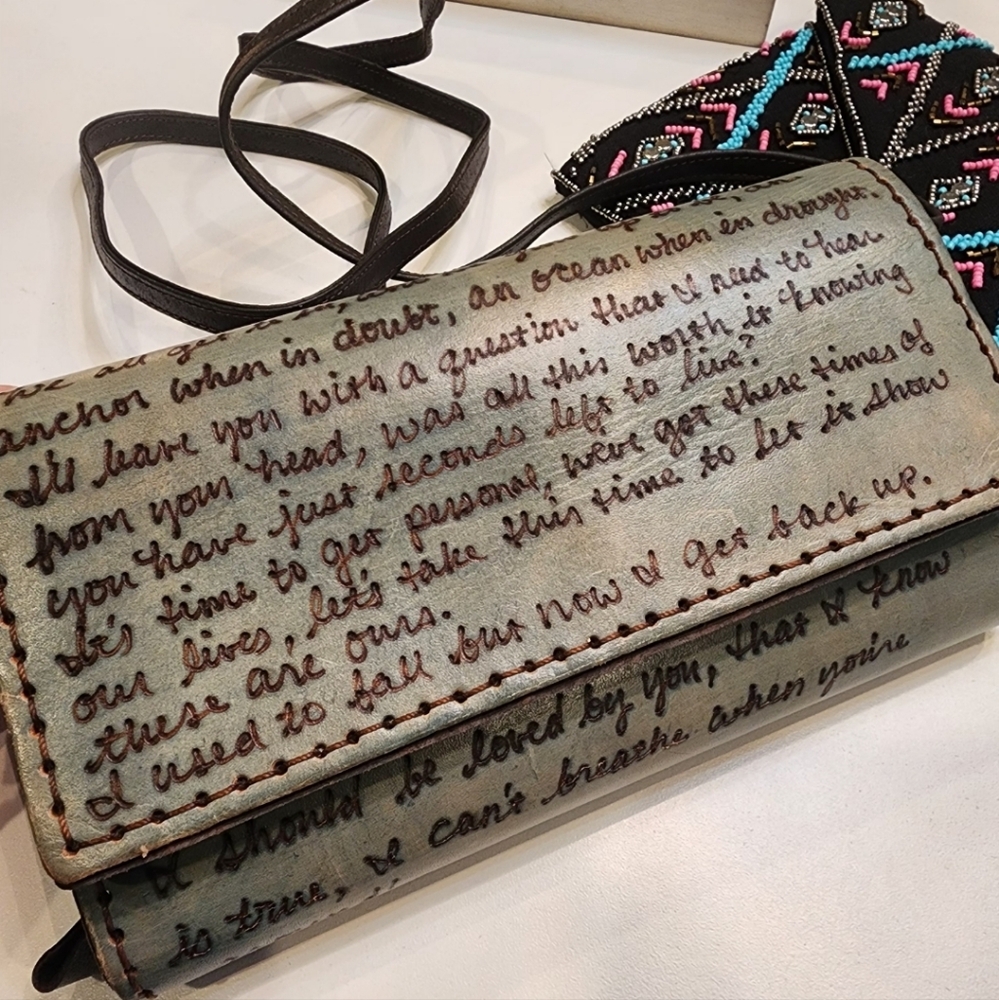 Blue October Custom Crossbody Wallet